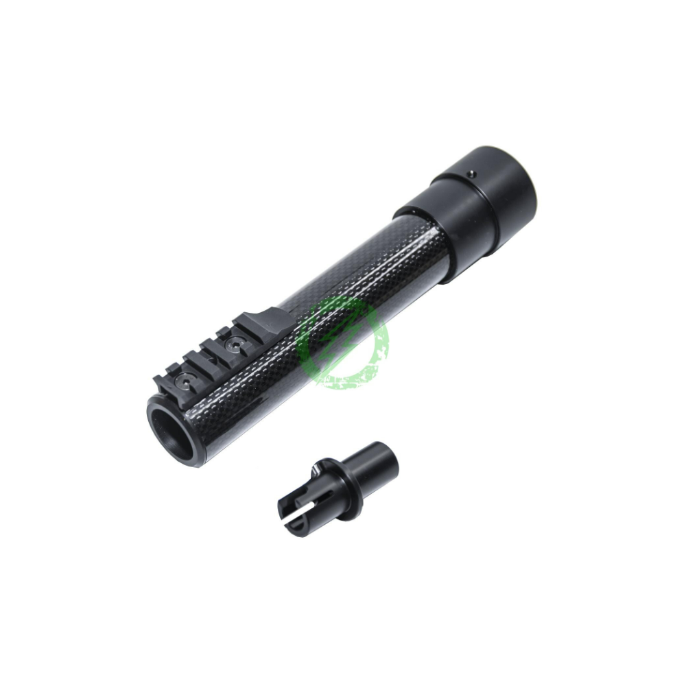 GUARDAMANOS MAC CUSTOM CON RAIL FIBRA NEGRO 6''