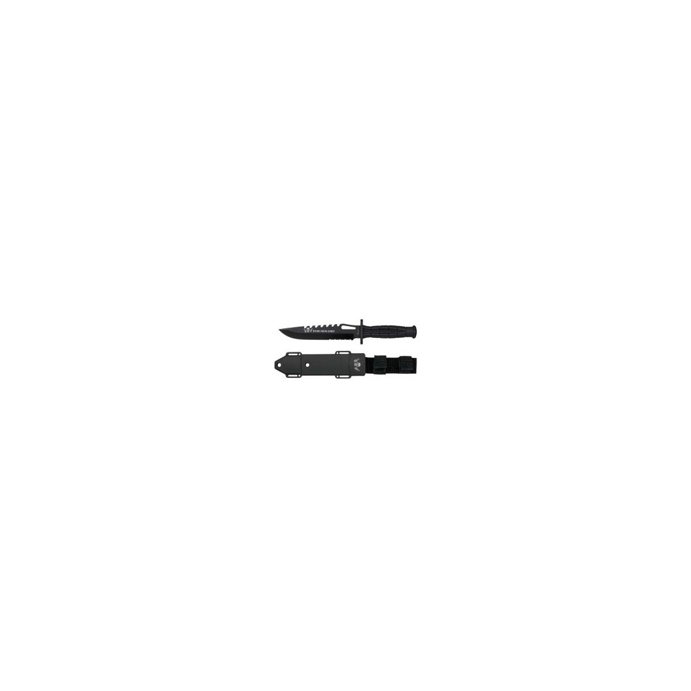 CUCHILLO ALBAINOX TACTICO FUNDA RIGIDA NEGRO