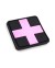 PARCHE PVC MEDICO NEGRO-ROSA