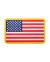 PARCHE PVC BANDERA AMERICANA BLANCO-ROJO