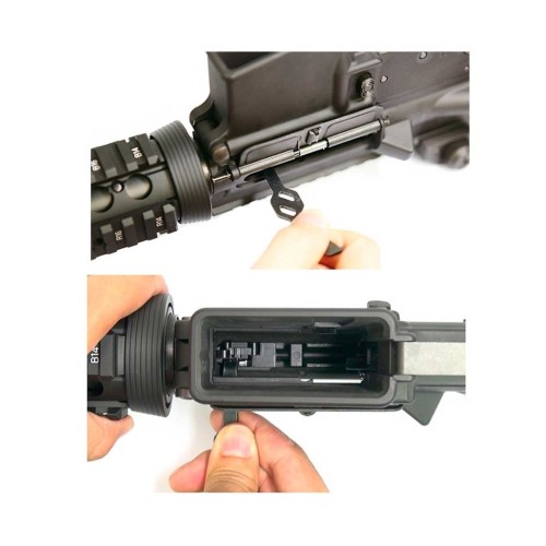LLAVE HOP-UP LAYLAX/NINE BALL M4 MWS METALICA NEGRA