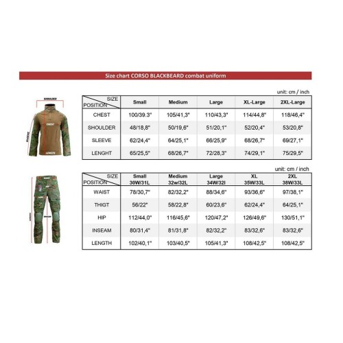 PANTALON CORSO BLACKBEARD COMBATE MULTICAM (L)