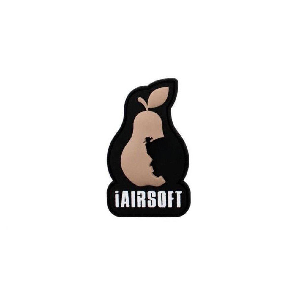 PARCHE PVC PERA iAIRSOFT MARRÓN-NEGRO