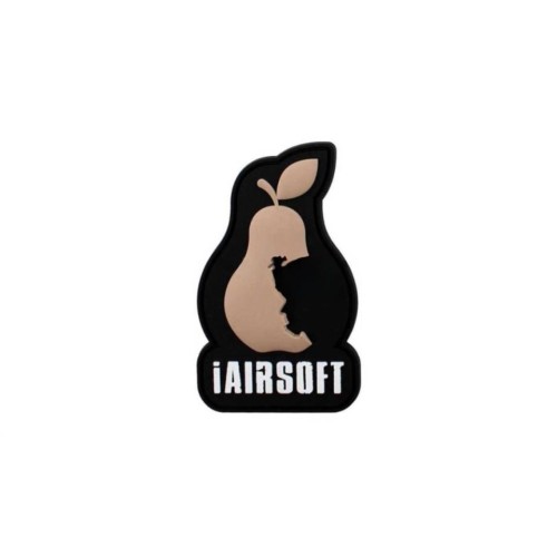 PARCHE PVC PERA iAIRSOFT MARRÓN-NEGRO