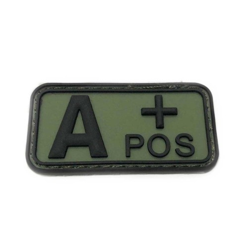 PARCHE IMMORTAL PVC GRUPO SANGUINEO A POSITIVO VERDE