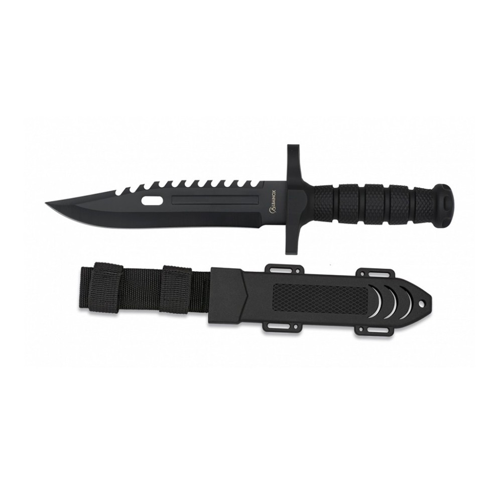 CUCHILLO ALBAINOX PUÑO/FUNDA ABS NEGRO