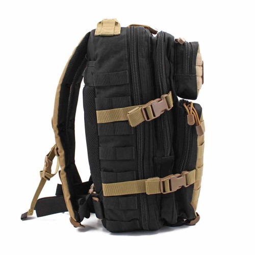 MOCHILA IMMORTAL MOLLE PEQ. 20L NEGRA-TAN