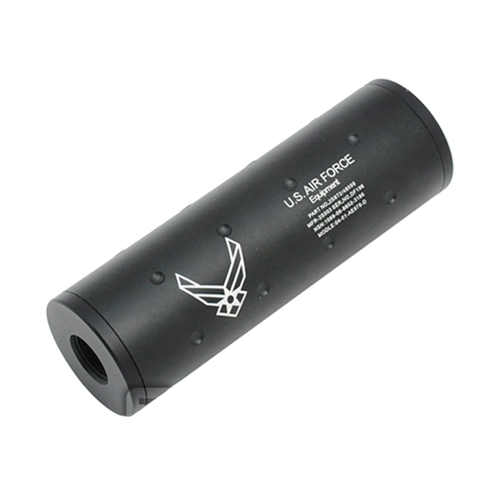 SILENCIADOR FMA STUBBY U.S.AIR FORCE 107MM NEGRO