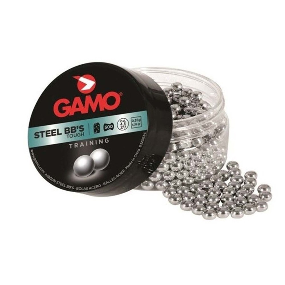 PERDIGONES GAMO 4.5 BOLA 500PCS PLATA