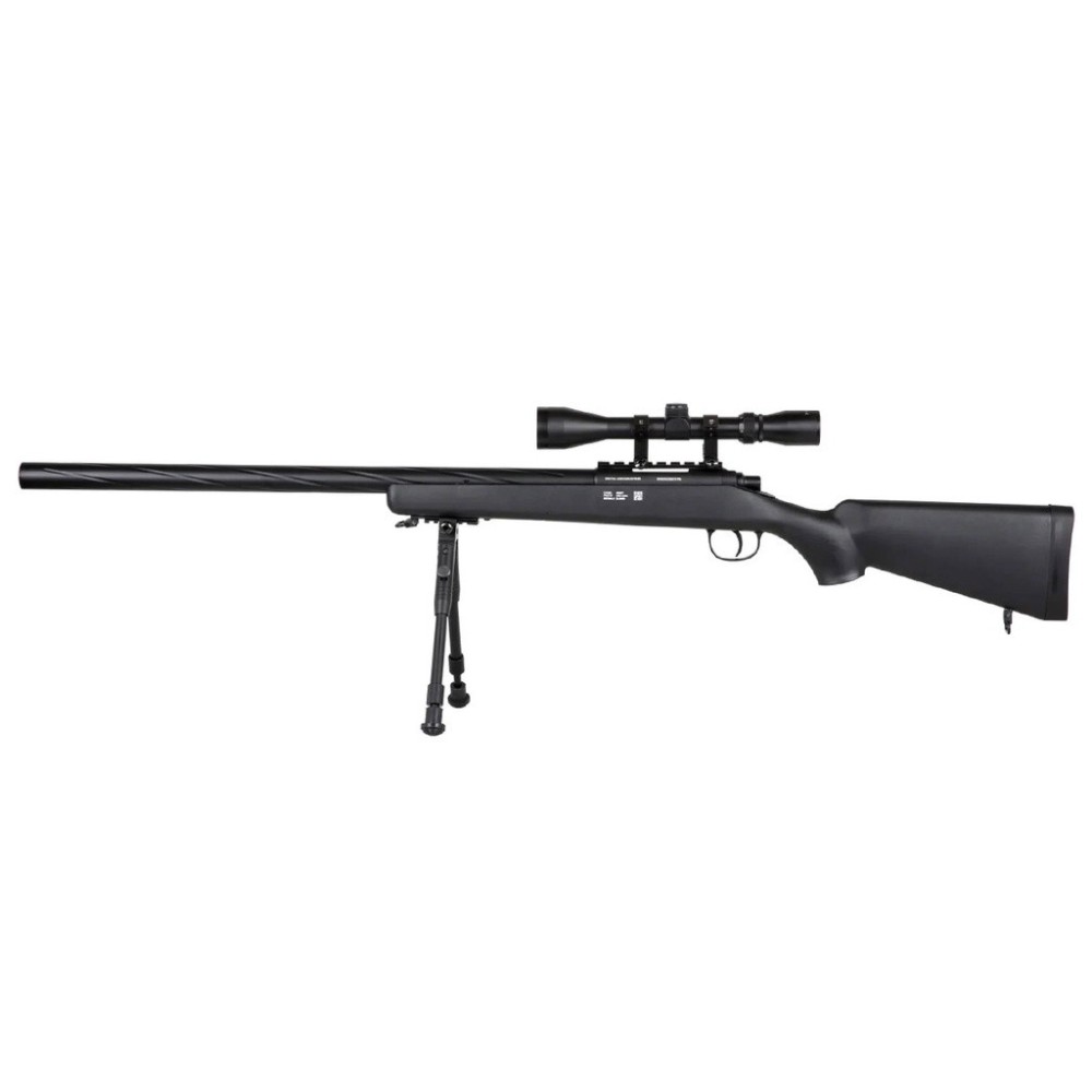 FUSIL SPECNA ARMS SA-S12 EDGE VSR-10 C/ VISOR Y BIPODE NEGRO