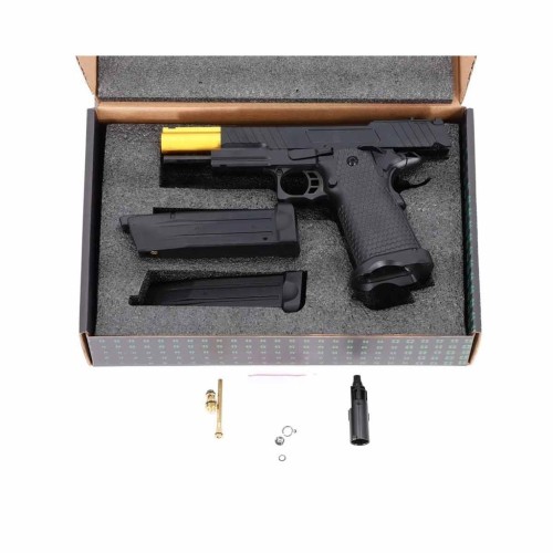 PISTOLA SPECNA ARMS SA-VGP19 VAPOR NEGRA-DORADA